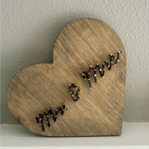 Mr. and Mrs. Heart Board String Art